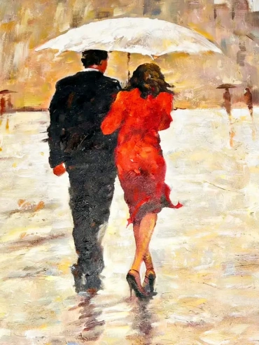 in the rain