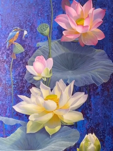 Lotus and Kingfisher