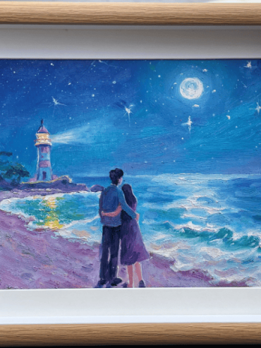 Moonlit Lighthouse Romance