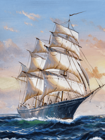 Sailing Ship at Sea