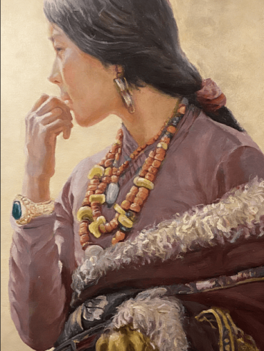Tibetan Woman in Contemplation