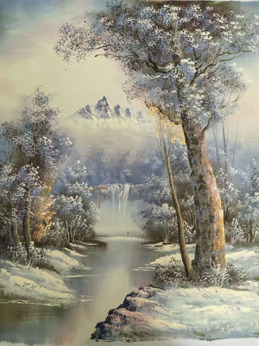 Snow Kissed Blossom River