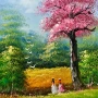 Spring Stroll Under the Blossom Tree