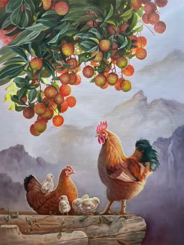 Lychees and Chicken Family