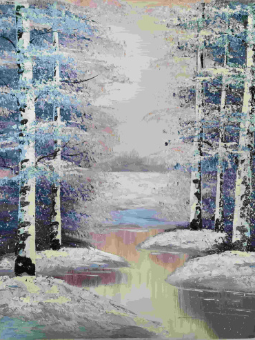 Snowy Forest Scenery
